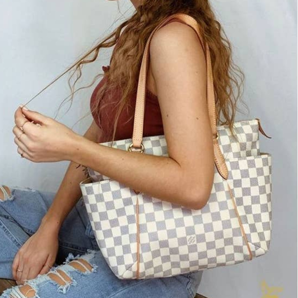 💎✨Authentic✨💎 Louis Vuitton Damier Azur Totally PM Tote Bag Hand Bag